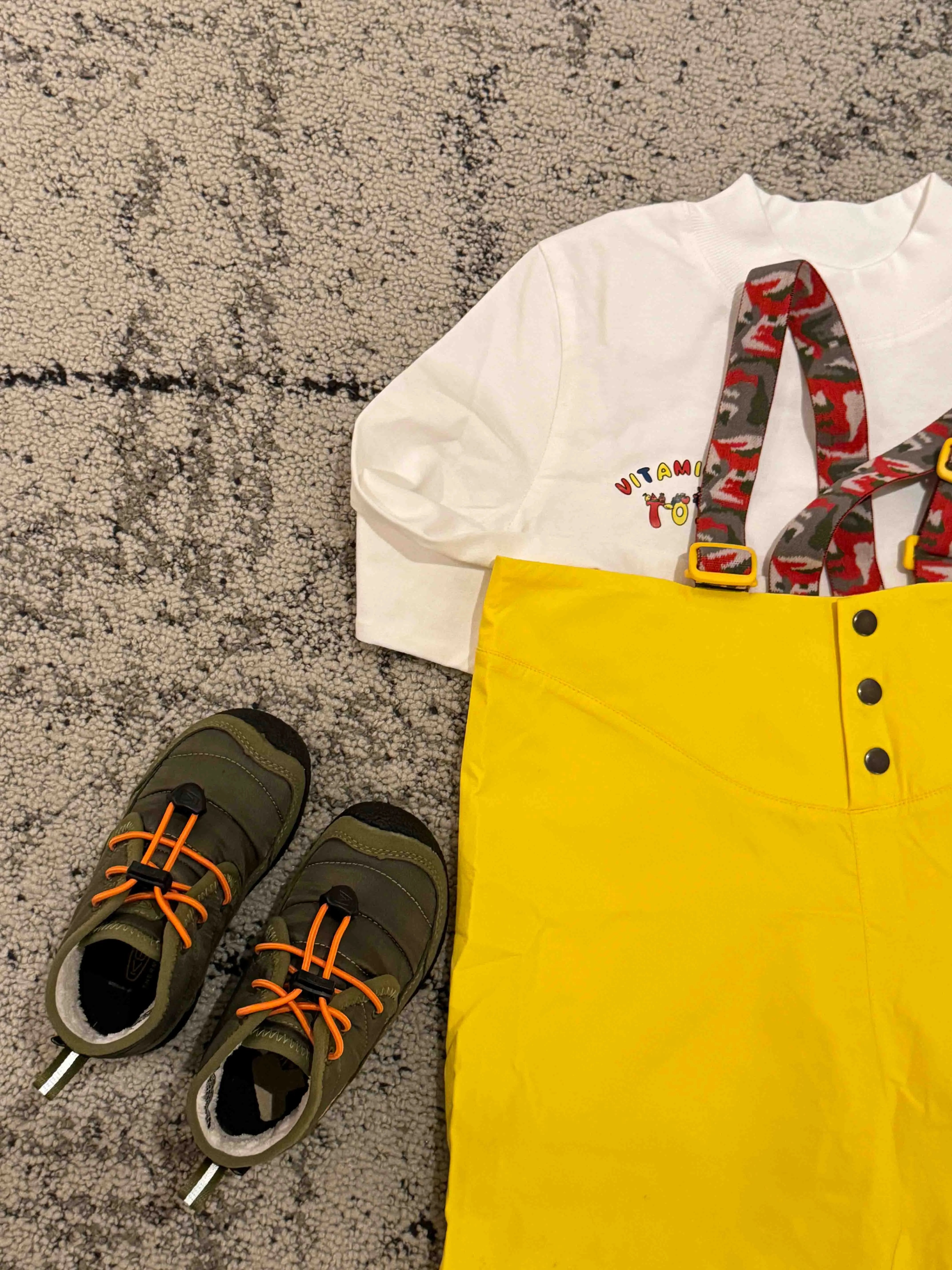 Bright Yellow Painter's Overall with Suspenders