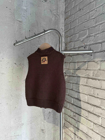 Knitted Button Vest - KIDDIN STORE